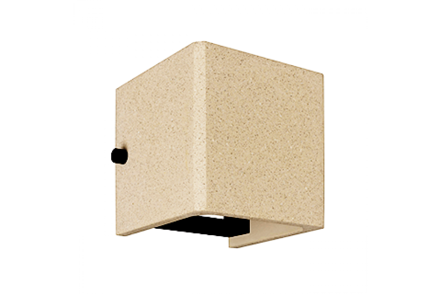 Уличный настенный светильник Arlight LGD-PERAN-WALL-S120x120-6W Warm3000 (Light ivory, 0-80 deg, 230V) (IP65 Бетон) 061760