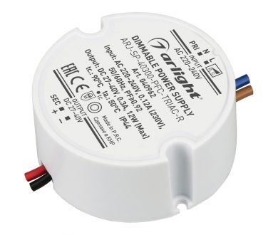 Блок питания Arlight ARJ-SP-40300-PFC-TRIAC-R (12W, 27-40V, 300mA) 040962