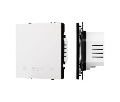 Терморегулятор эл тёплый пол белый кварц Arlight SWT-MTE-PL-WH (95-240V, 16A, датч пола + возд) 054340(1)