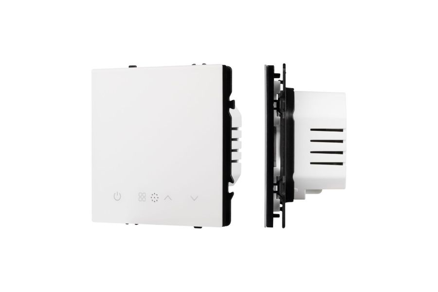 Терморегулятор эл тёплый пол белый кварц Arlight SWT-MTE-PL-WH (95-240V, 16A, датч пола + возд) 054340(1)
