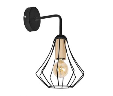 Купить Бра IMEX MD.9051-1-W-BK+WOOD Бра IMEX MD.9051-1-W-BK+WOOD