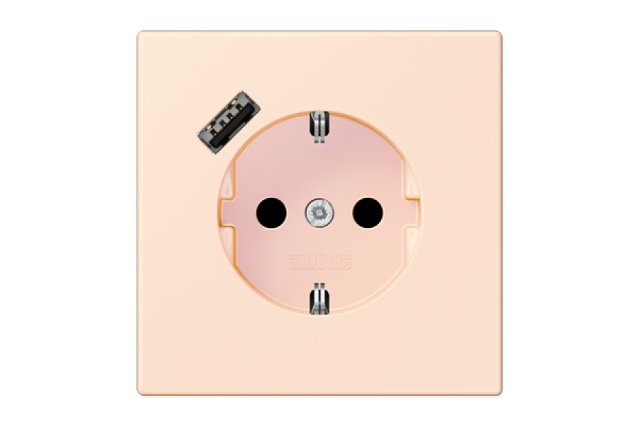 Розетка 2K+З USB Typ A Jung LC1520-18A226