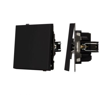 Механизм выключателя одноклавишный непроходной Arlight SWT-TENDO-MK01-SFPL-BK (230V, 10A) 054566