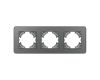 Рамка на 3 поста стеклянная Arlight FRM-OMALI-SFGS-3-GR 049714