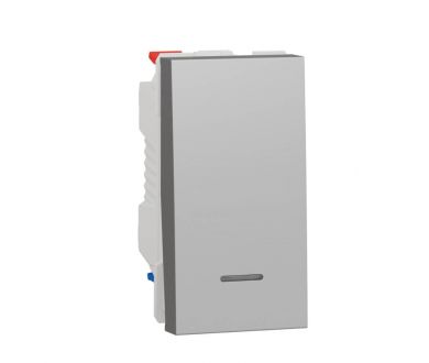 Переключатель одноклавишный с нейтралью Schneider Electric Unica New NU310330S