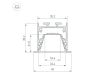 Профиль Arlight LINIA45-F-TRAY-2000 ANOD (Алюминий) 062165