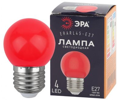 Лампа светодиодная Эра E27 1W 3000K ERARL45-E27 Б0049575