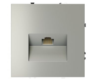 Розетка компьютерная Voltum S70 VLS060105 (сталь)