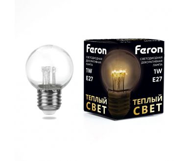 Лампа светодиодная Feron LB-378 E27 1W 2700K 41918