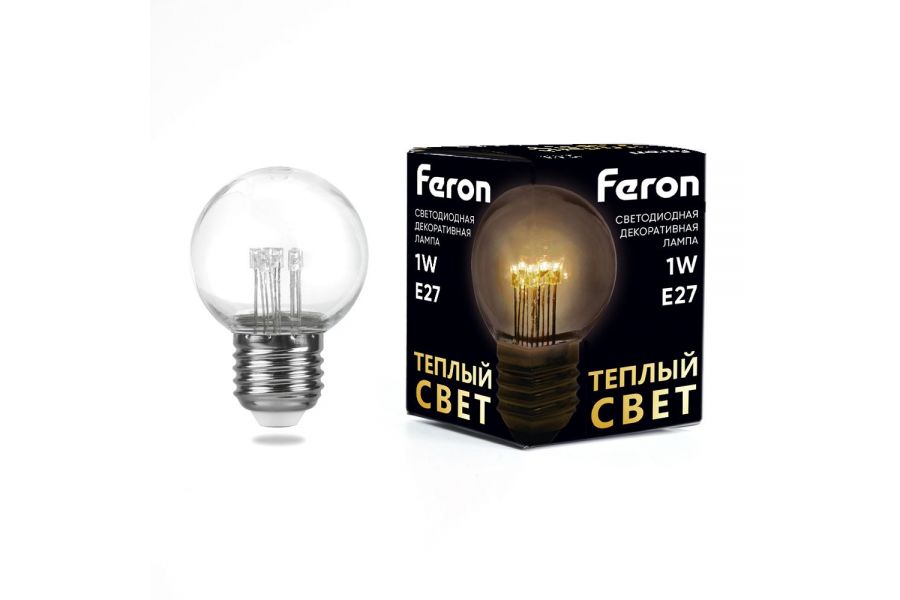 Лампа светодиодная Feron LB-378 E27 1W 2700K 41918