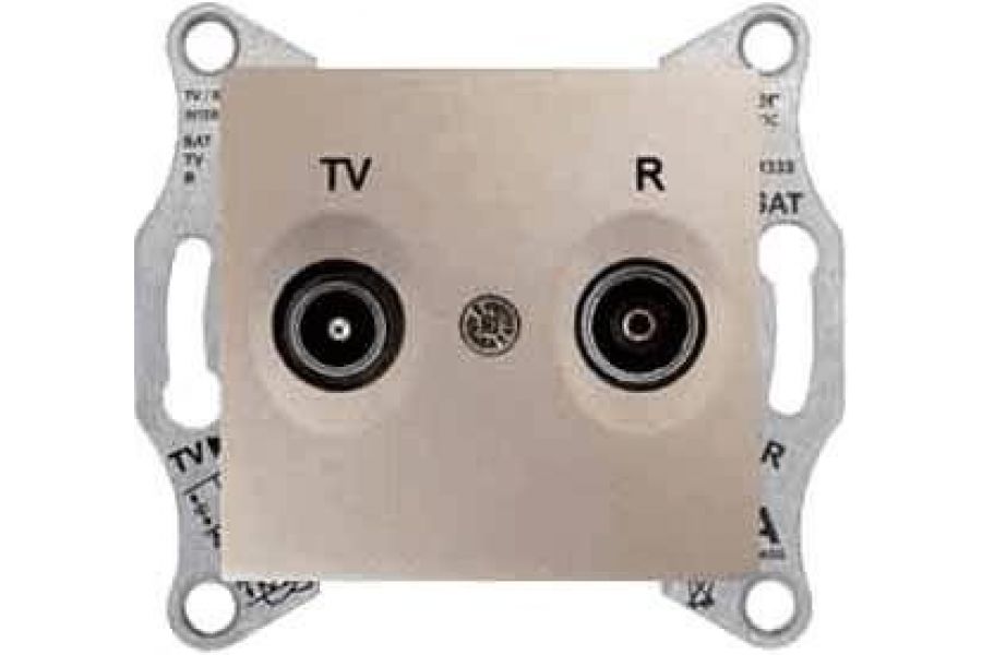 Розетка TV/R оконечная Schneider Electric Sedna 1dB SDN3301668