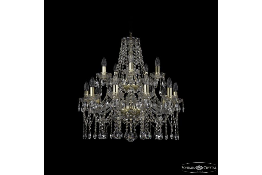 Подвесная люстра Bohemia Ivele Crystal 1413/10+5/220/2d G