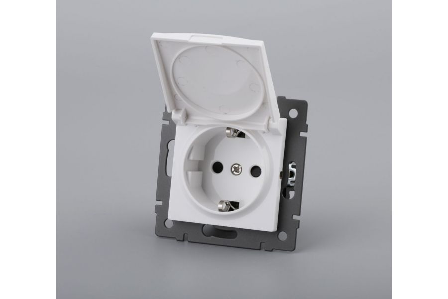 Механизм розетки влагозащищённый Arlight SCT-MCP-PL-WH-V (250V, 16A) 049833