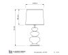 Настольная лампа Lumina Deco Briston LDT 303 PR+WT