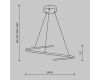 Подвесная люстра Maytoni Curve MOD242PL-L33BK