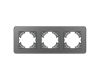 Рамка на 3 поста стеклянная Arlight FRM-OMALI-GS-3-GR 049698