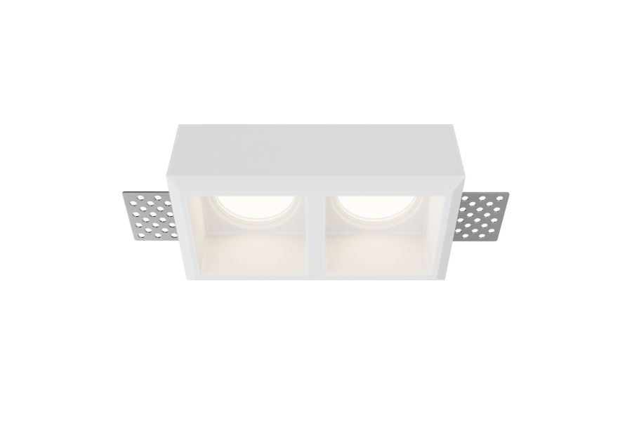Встраиваемый светильник Maytoni Technical Gyps Modern DL131-GU10-02-W