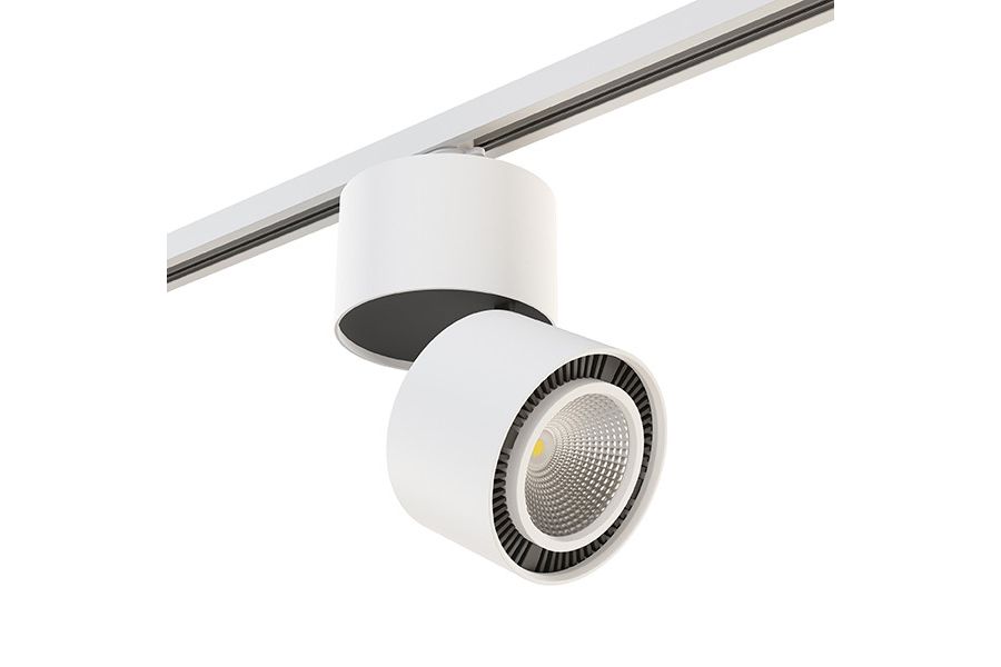 Трековый светильник Lightstar Track 1 white A1T214850 (592066+214850)