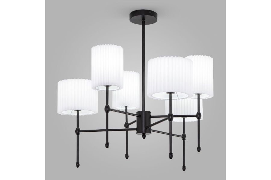 Люстра на штанге Eurosvet Notturno 60162/6 черный Smart a065662