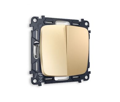 Комплект механизма 2-кл проходного выключателя Ambrella Volt Omega MO603020