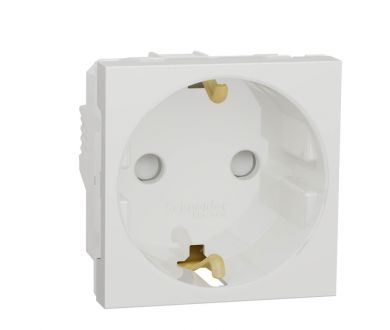 Розетка Schneider Electric Unica New Modular с/з со шторками 16A 250V NU303718