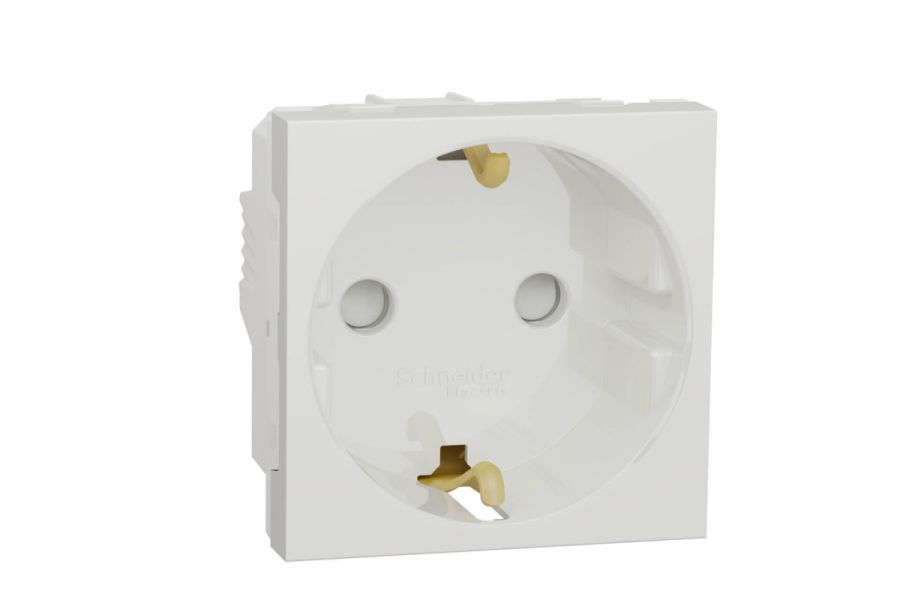 Розетка Schneider Electric Unica New Modular с/з со шторками 16A 250V NU303718