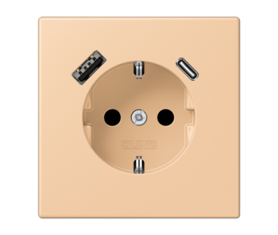 Купить Розетка 2K+З USB Typ AC Jung LC1520-15CA237 Розетка 2K+З USB Typ AC Jung LC1520-15CA237