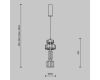 Подвесной светильник Maytoni Level MOD253PL-L18BS3K1