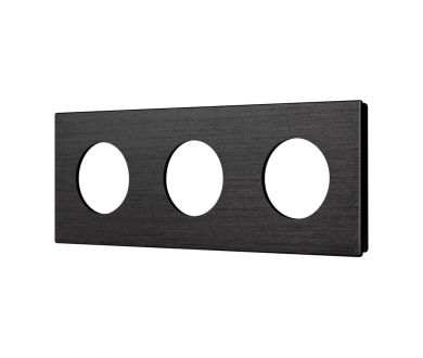 Рамка 3-местная алюминиевая Arlight FRM-PRESTO-ALR-3-BK 043872