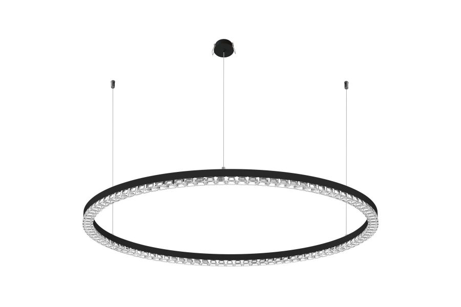 Подвесная люстра Arlight SP-DIAMOND-R1050-60W Warm3000 (BK, 45 deg, 230V, TRIAC) 054487