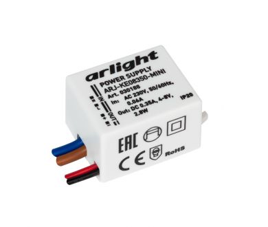 Блок питания Arlight ARJ-KE08350-Mini (2.8W, 350mA) 030188