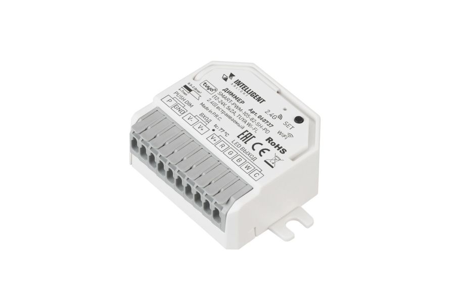 Диммер Arlight SMART-PWM-105-82-SH-PD (12-24V, 5x2A, TUYA Wi-Fi, 2.4G) встраиваемый (IARL, Контроллер) 060737