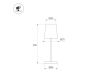 Настольная лампак с аккумулятором Arlight SP-DAISY-TAB-1.5W Warm3000-MIX (WH, 90 deg) (IP54 Металл) 044378