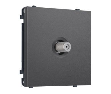 Комплект механизма TV розетки SAT SIGMA Антрацит серый 5-2400MHz 3.5dB QUANT PRO Ambrella Volt MS663050 (SP6630, PR215)