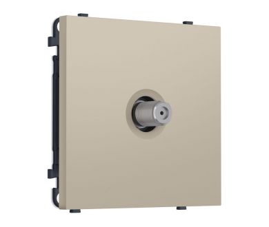 Комплект механизма TV розетки SAT SIGMA Кашемир 5-2400MHz 3.5dB QUANT PRO Ambrella Volt MS353050 (SP3530, PR215)