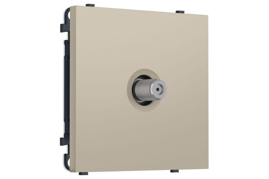 Комплект механизма TV розетки SAT SIGMA Кашемир 5-2400MHz 3.5dB QUANT PRO Ambrella Volt MS353050 (SP3530, PR215)