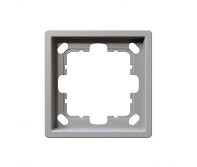 Рамка серия FD 1-постовая, цвет Белый матовый (soft touch) Jasmart FD1001PWM