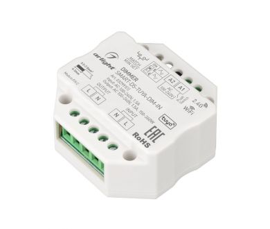 Диммер Arlight SMART-D5-TUYA-DIM-IN (230V, 1.5A, TRIAC, WiFi, 2.4G) 032991(1)