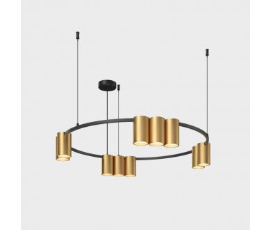 Подвесная люстра Denkirs Orbit DK4065-BK+SG