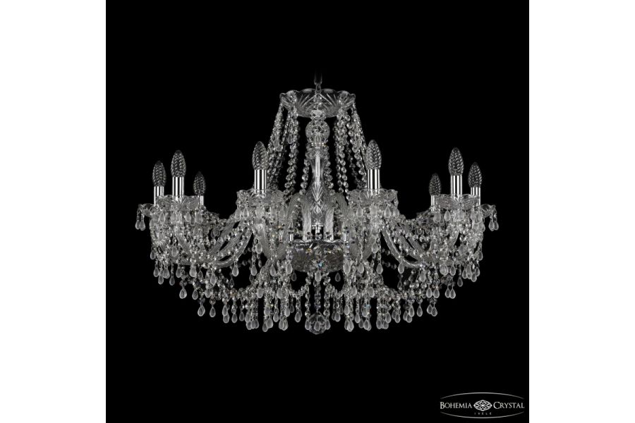 Подвесная люстра Bohemia Ivele Crystal 1410/10/300 Ni V0300