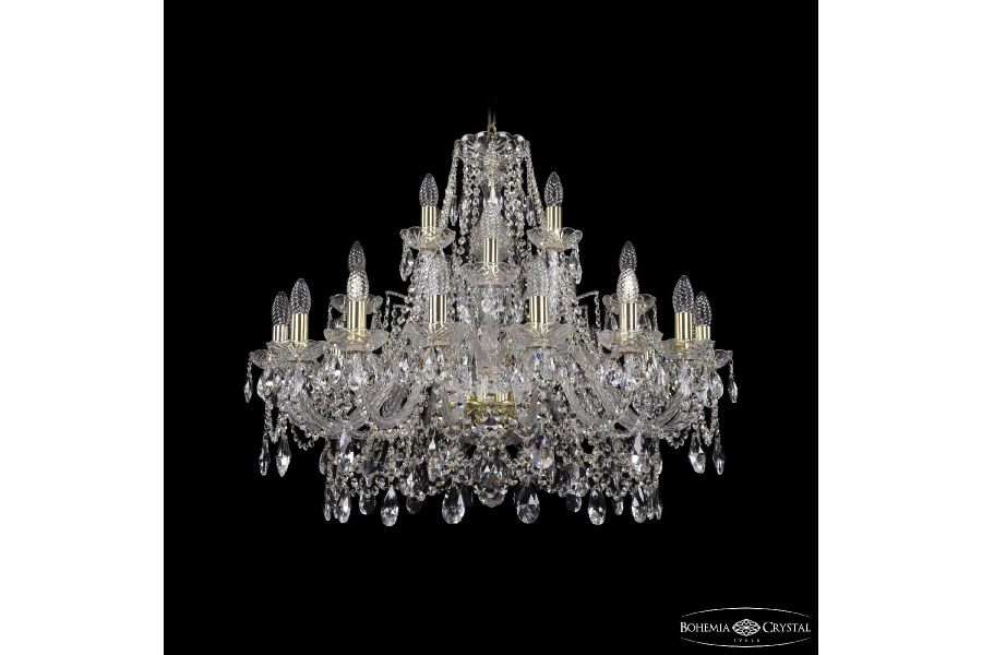 Подвесная люстра Bohemia Ivele Crystal 1411/16+8+4/300 G