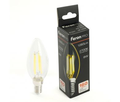 Светодиодная лампа Feron LB-1208 E14 8W 2700K 51247