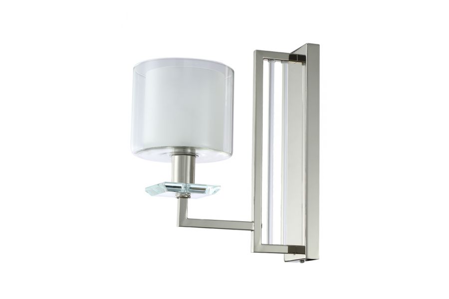 Бра Crystal Lux Nicolas NICOLAS AP1 NICKEL/WHITE