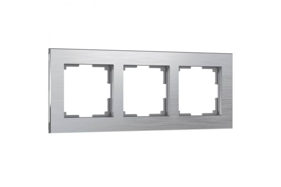 Рамка на 3 поста Werkel Aluminium алюминий W0031706 4690389158063
