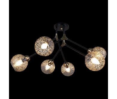 Люстра на штанге Illumico IL0264-6CSQ-79 BK AB