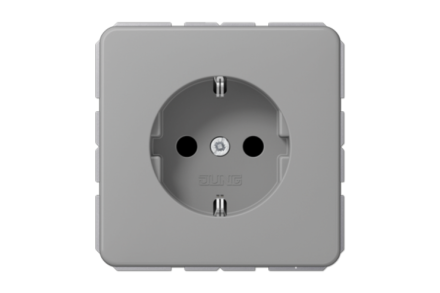 Розетка штепсельная Schuko Jung CD1520BFGR