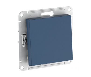 Выключатель 1-клавишный, сх.1, 10АХ, мех., быстрозажим. клем. Systeme Electric AtlasDesign Аквамарин ATN001111S