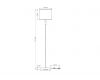 Торшер Arte Lamp North A5896PN-1PB