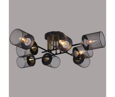 Потолочная люстра Reluce 38460-0.3-08 BK+COPPER