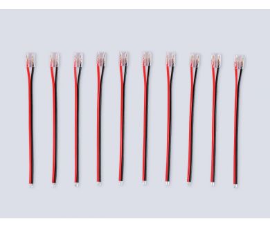 Соединитель гибкий односторонний Ambrella Light Illumination COB 12/24V для лент 8/10mm (2 конт.) (10шт. в комплекте) GS7375